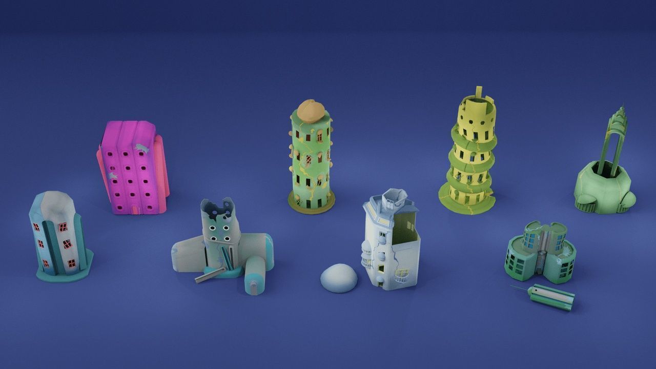 Zombie Apocalypse City Pack Low-poly 3D model_23