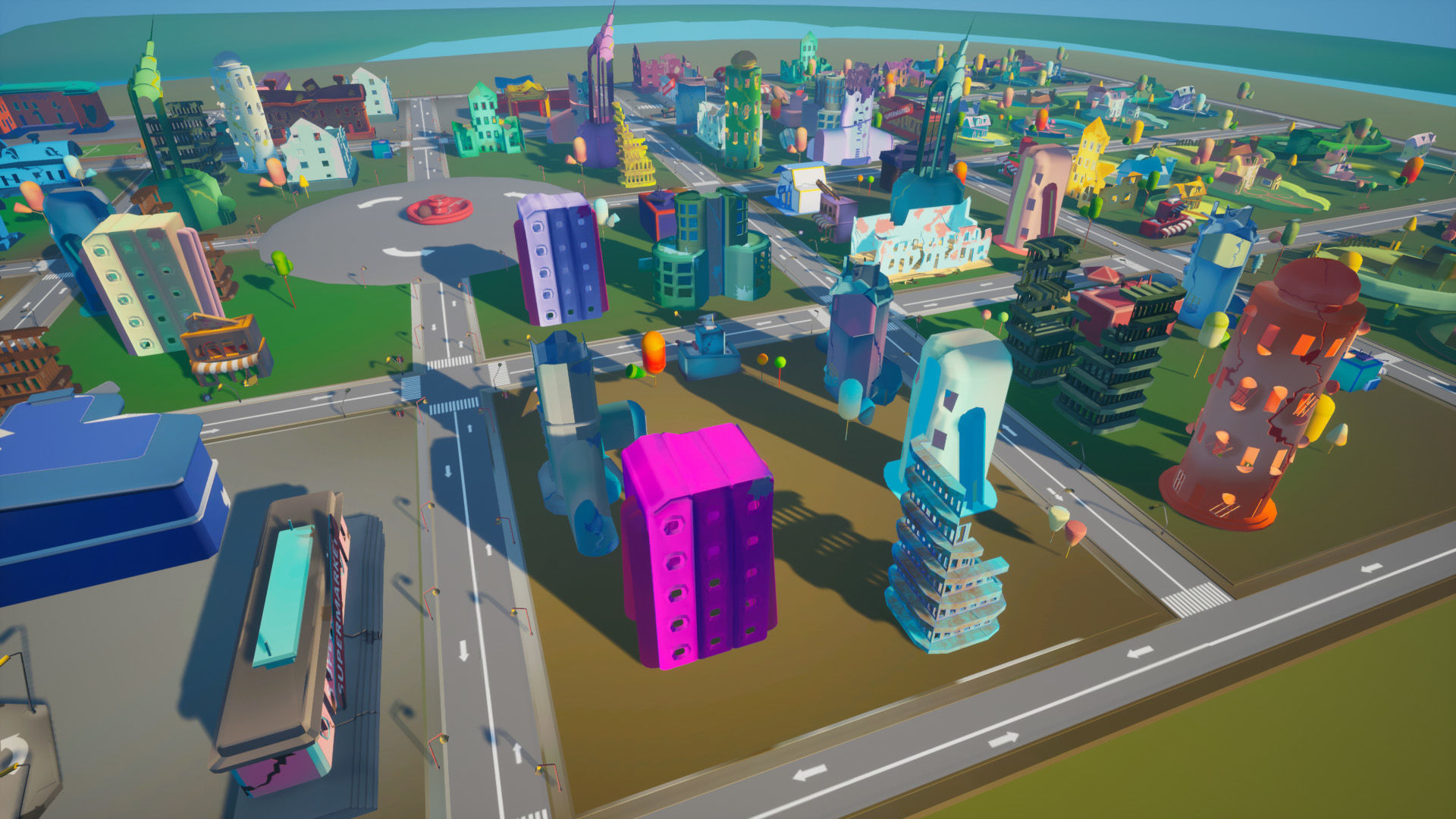 Zombie Apocalypse City Pack Low-poly 3D model_5