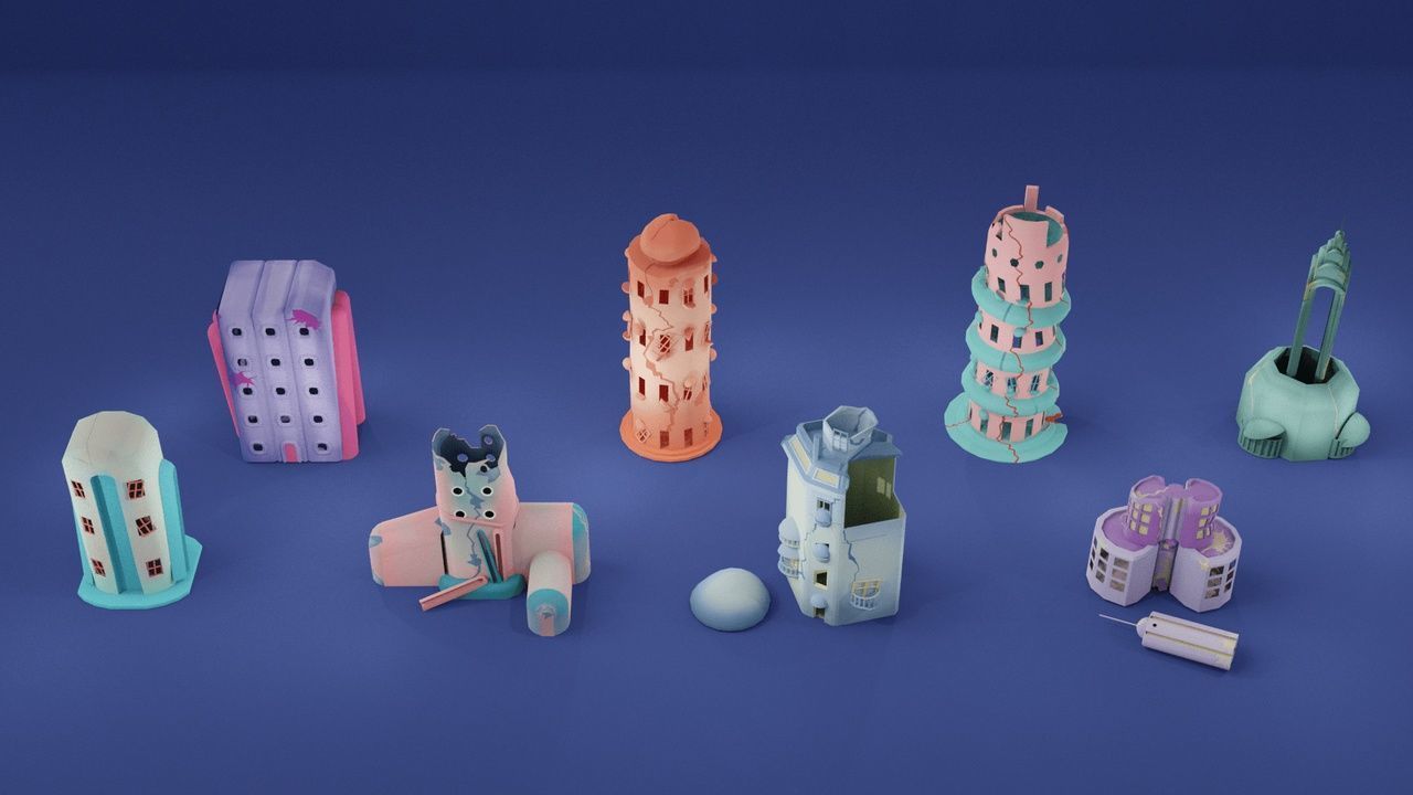 Zombie Apocalypse City Pack Low-poly 3D model_20