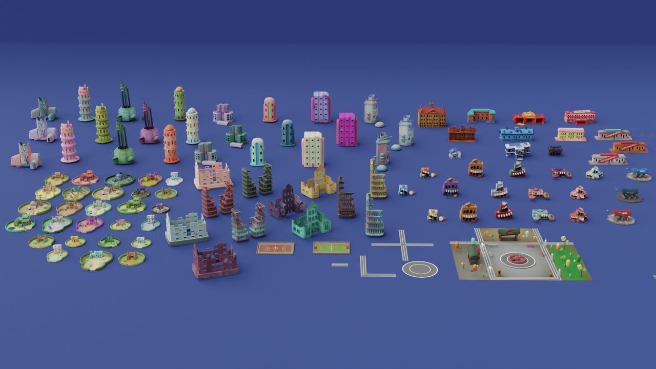 Zombie Apocalypse City Pack Low-poly 3D model_19