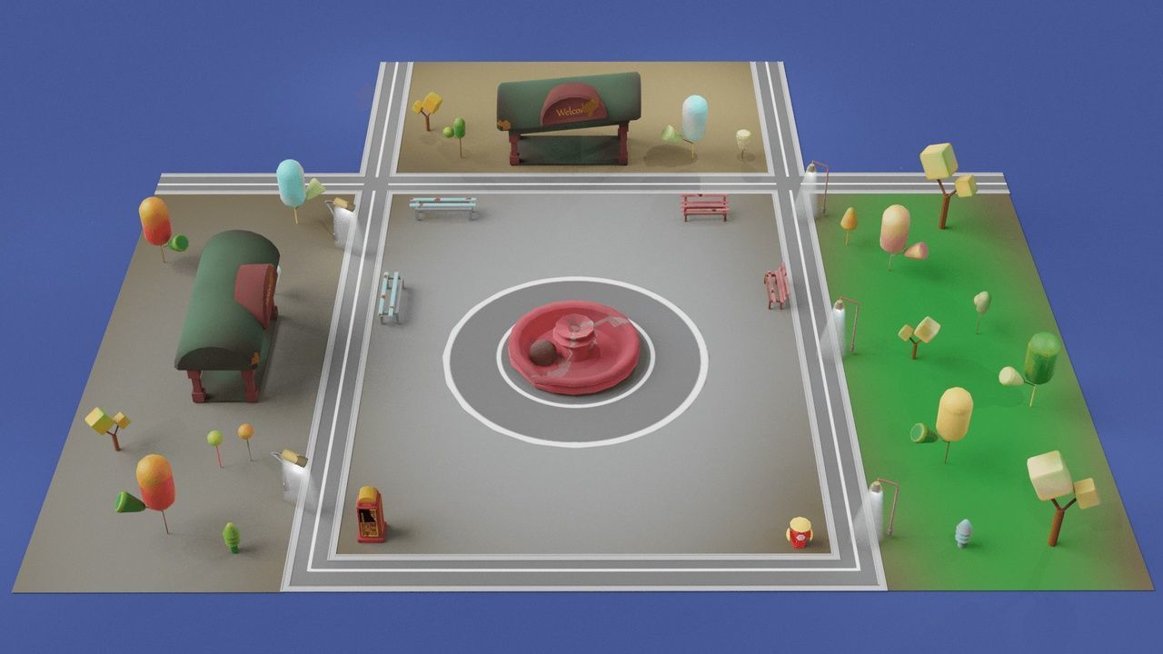 Zombie Apocalypse City Pack Low-poly 3D model_24