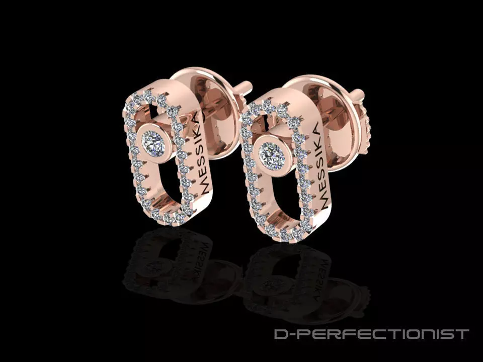 Messika Stud Earring - MOVE UNO 3D print model_0