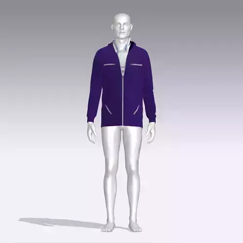 Hoodie mannequin wearing jacket