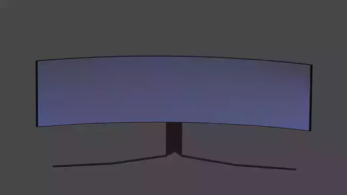 Curved gaming monitor