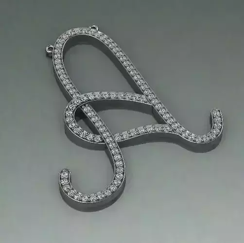 Pendant letter A Model 2585