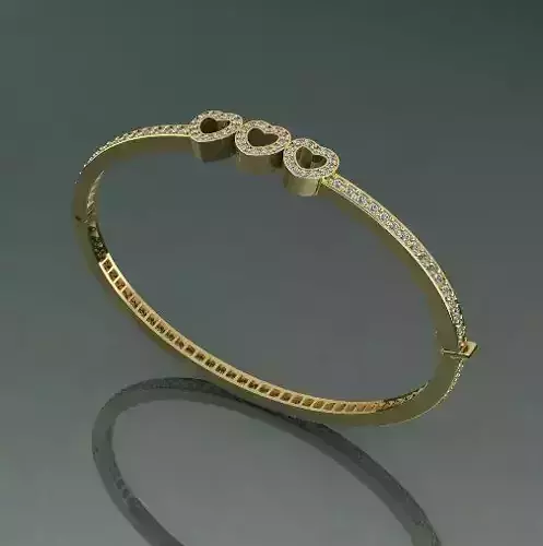 Bracelet with hearts Model 2581