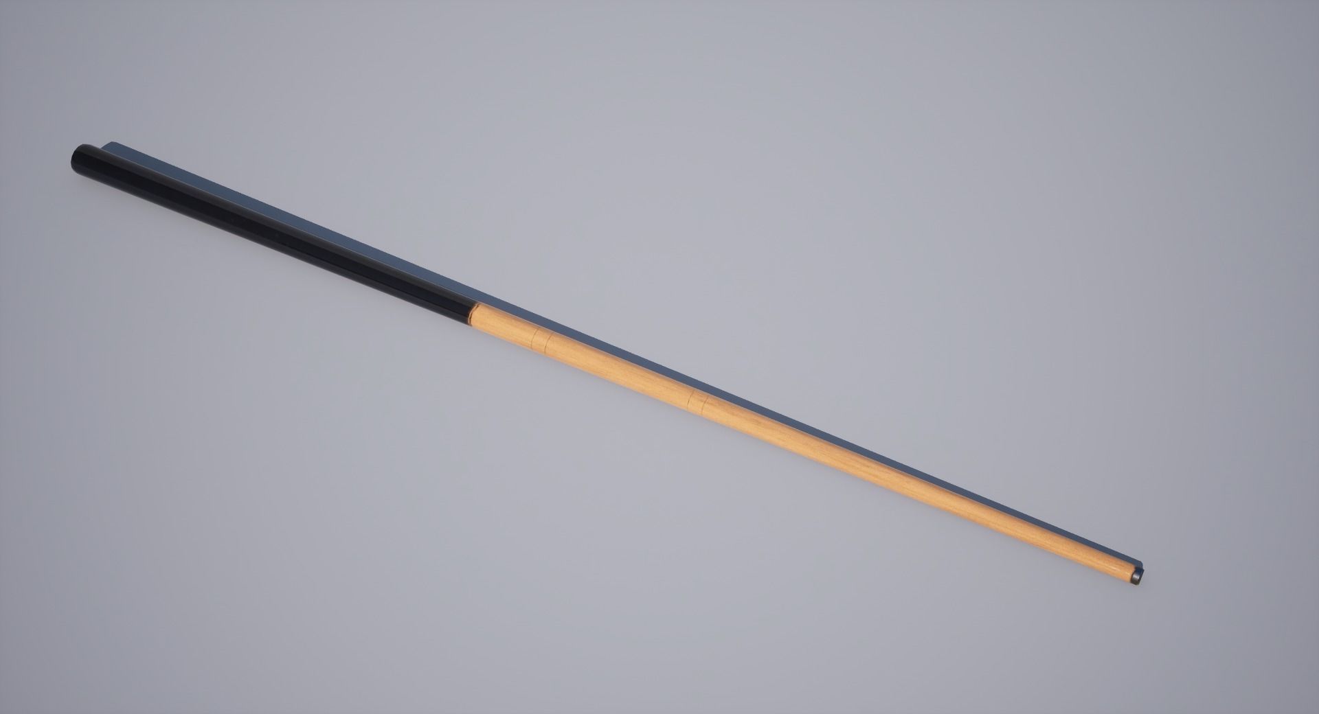 Cue Stick Low-poly 3D model_3
