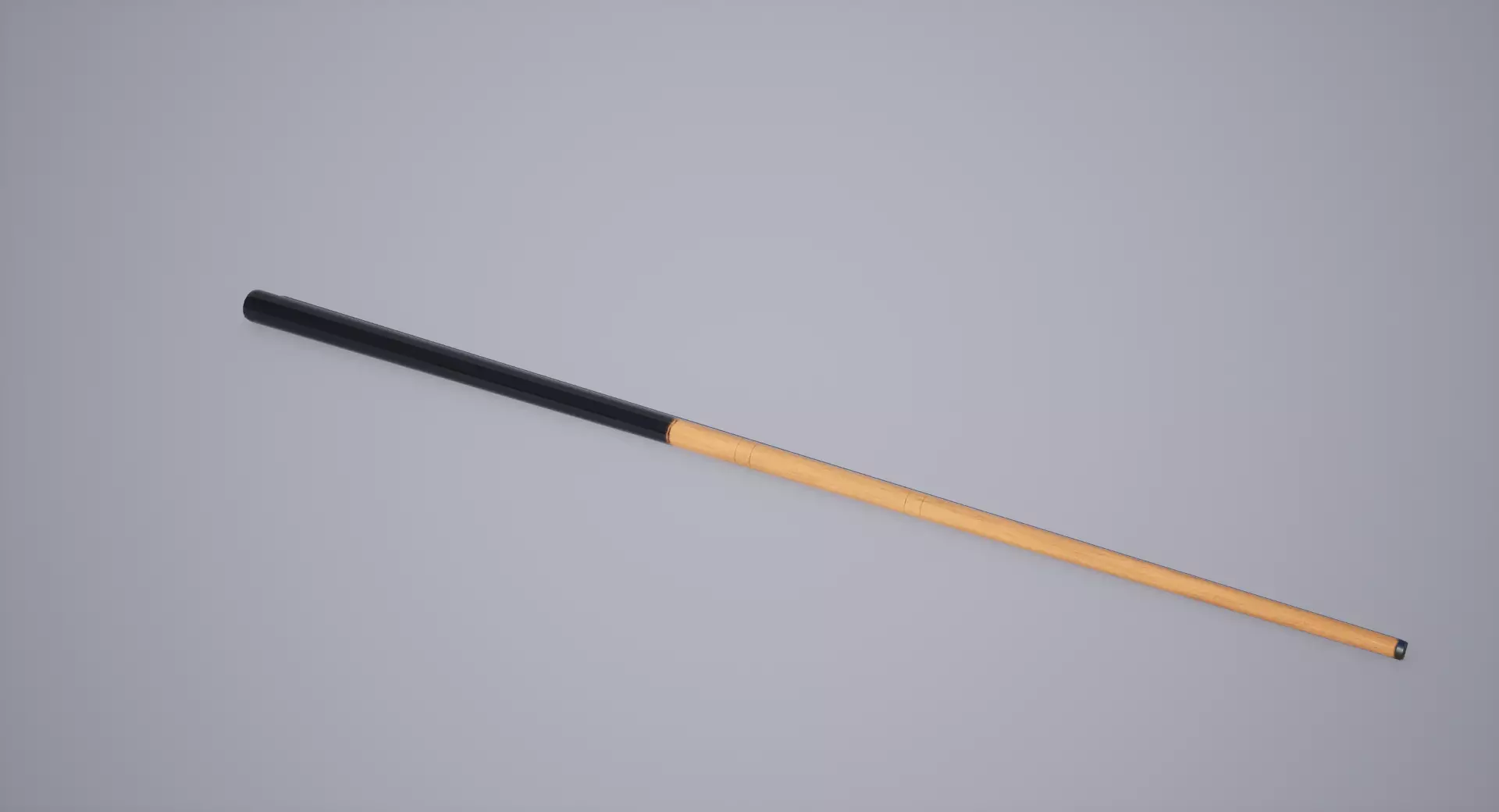 Cue Stick Low-poly 3D model_0