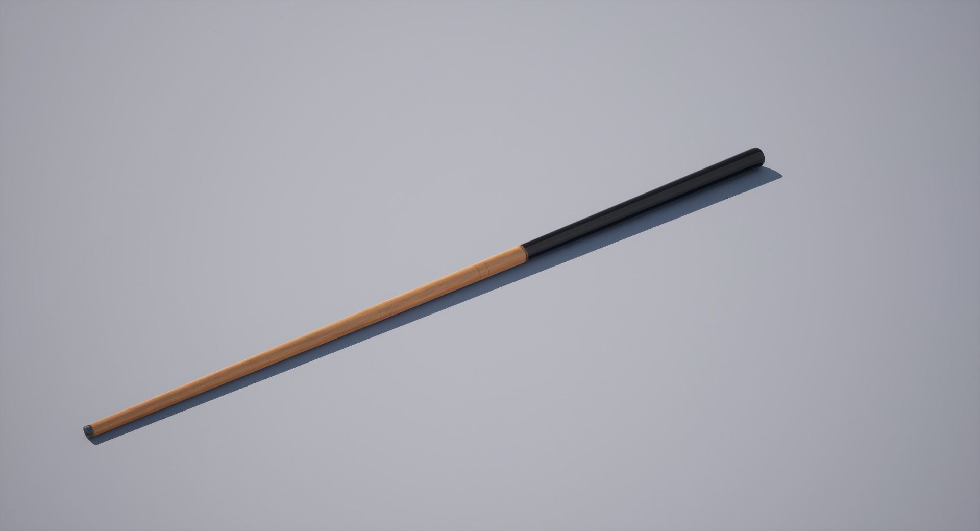 Cue Stick Low-poly 3D model_2