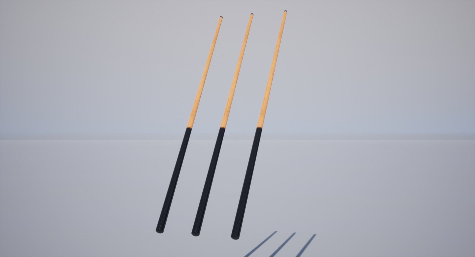 Cue Stick Low-poly 3D model_5