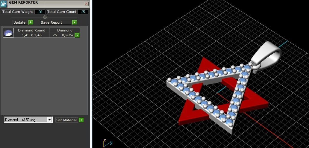 Star of David pendant Model 2569 3D print model_9