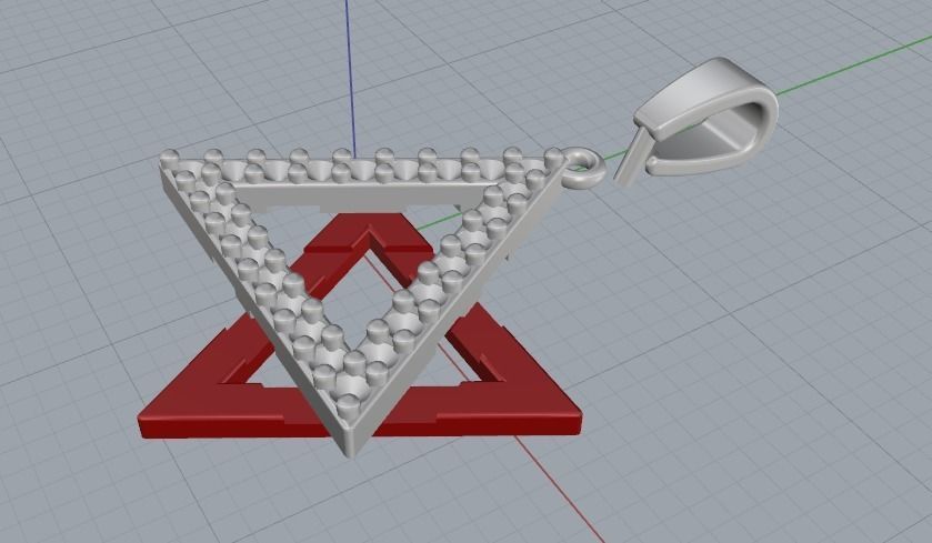 Star of David pendant Model 2569 3D print model_2