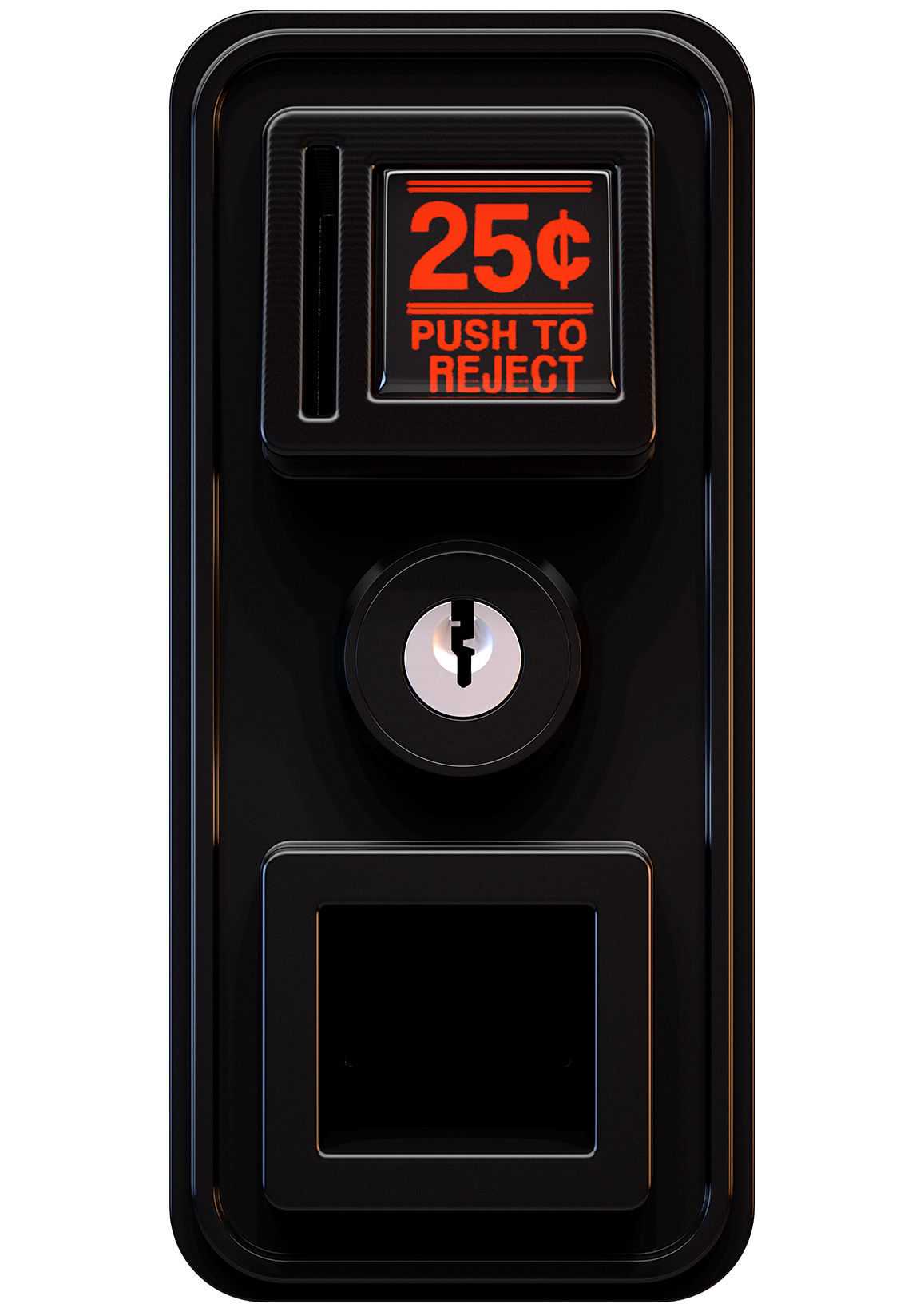 Retro Coin Token Slot Facades 3D model_4