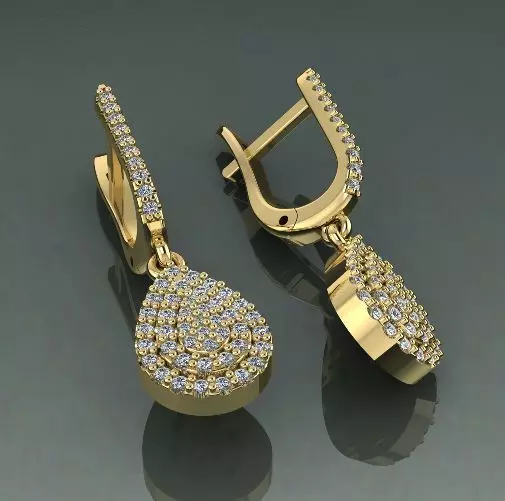 Earrings Model 2563 3D print model