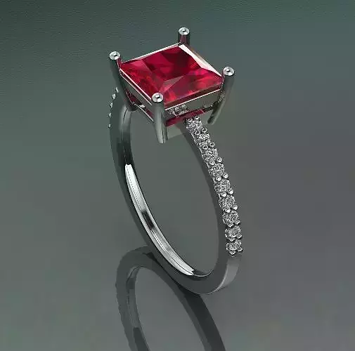 Princess stone ring Model 2561