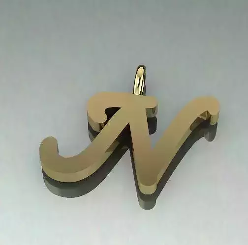 Pendant Letter N Model 2554