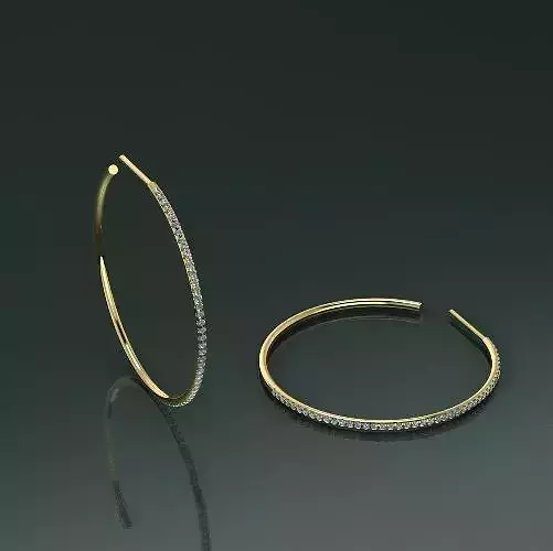 Round earrings Model 2552