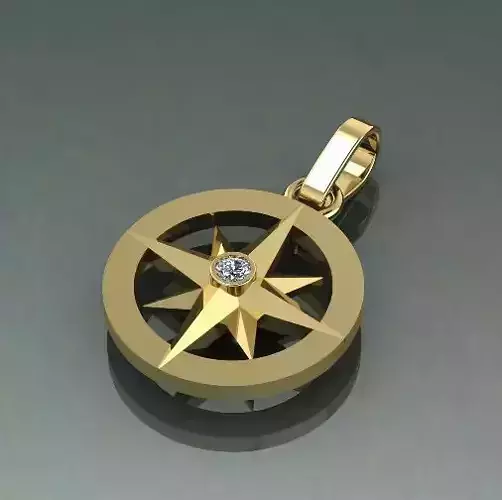 Wind rose pendant Model 2548