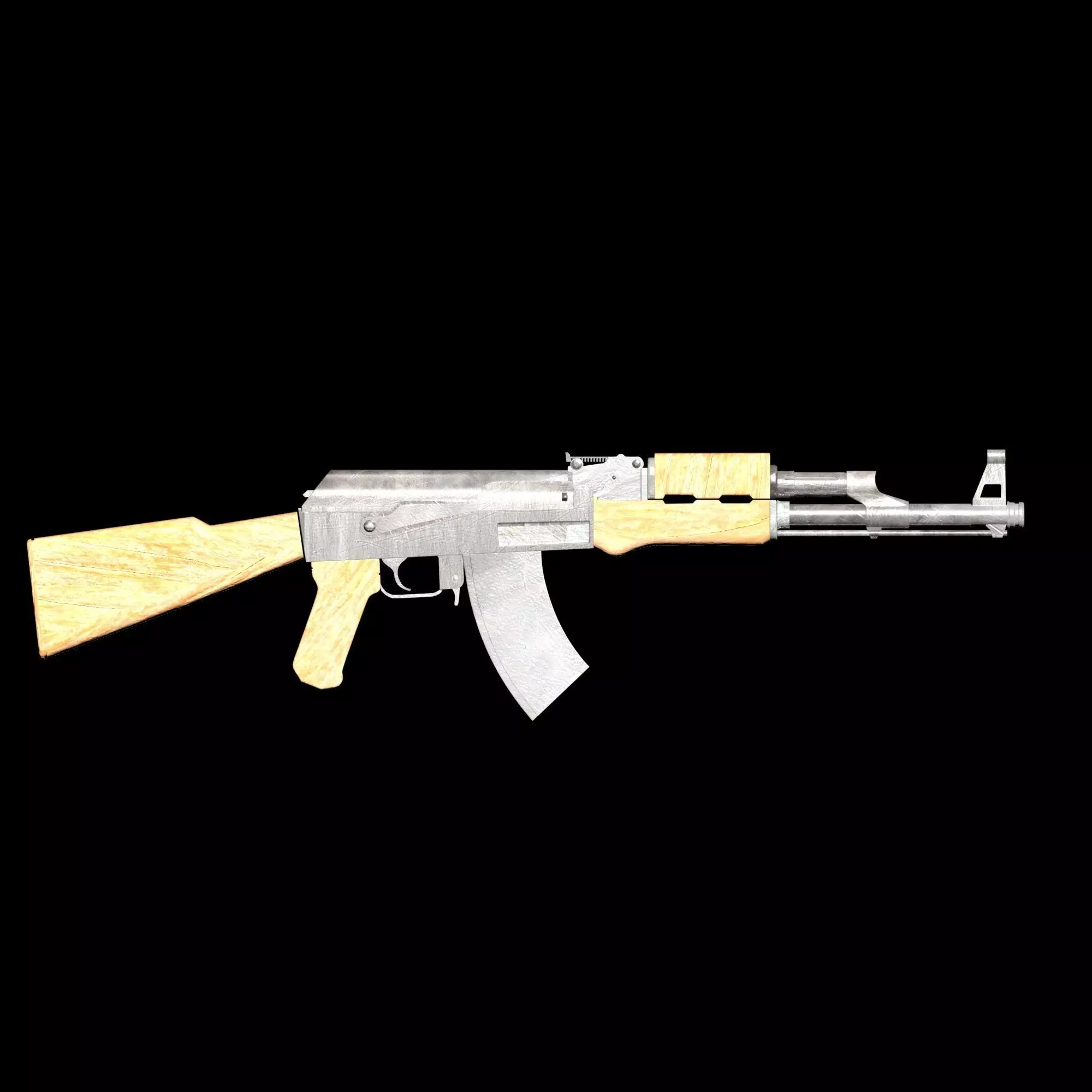 3D model AK 47 Gun VR / AR / low-poly | CGTrader