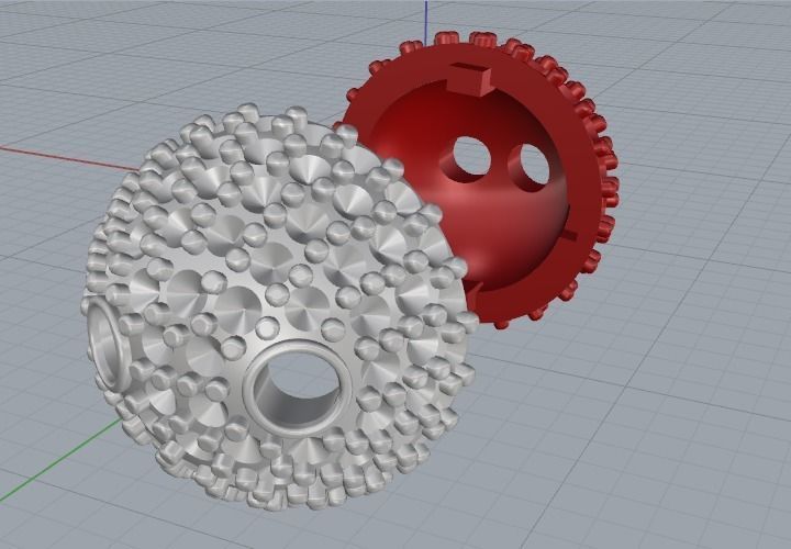 Pendant in the shape of a ball Model 2544 3D print model_3