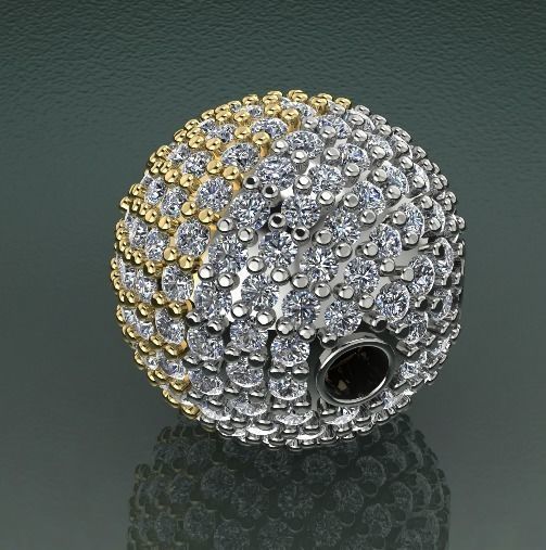 Pendant in the shape of a ball Model 2544 3D print model_1