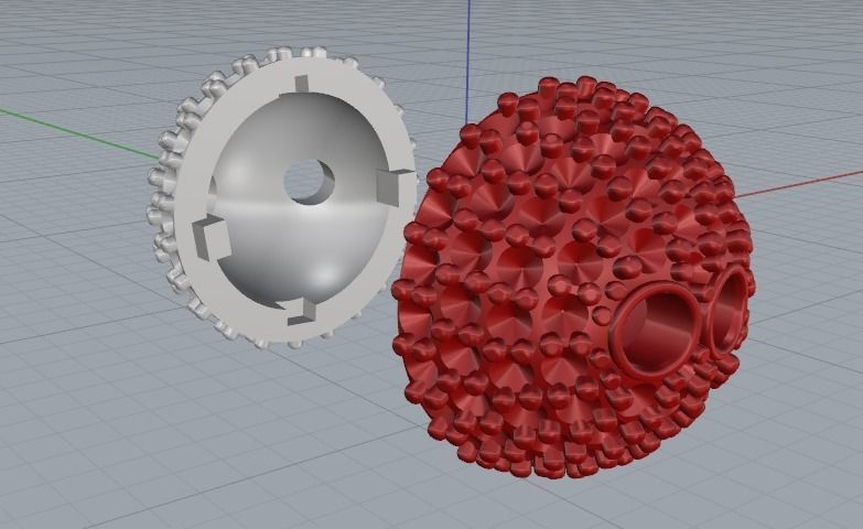 Pendant in the shape of a ball Model 2544 3D print model_2
