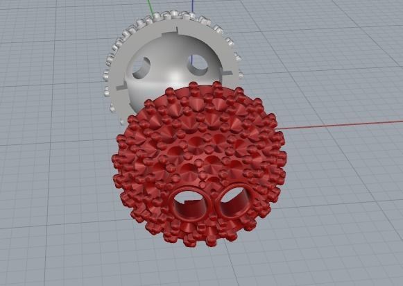 Pendant in the shape of a ball Model 2544 3D print model_5
