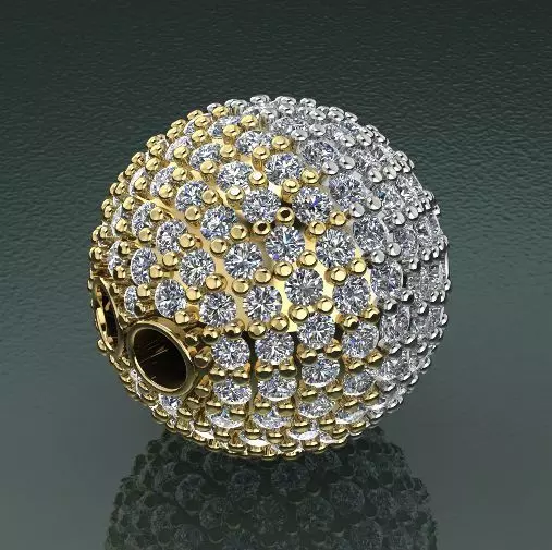 Pendant in the shape of a ball Model 2544 3D print model_0