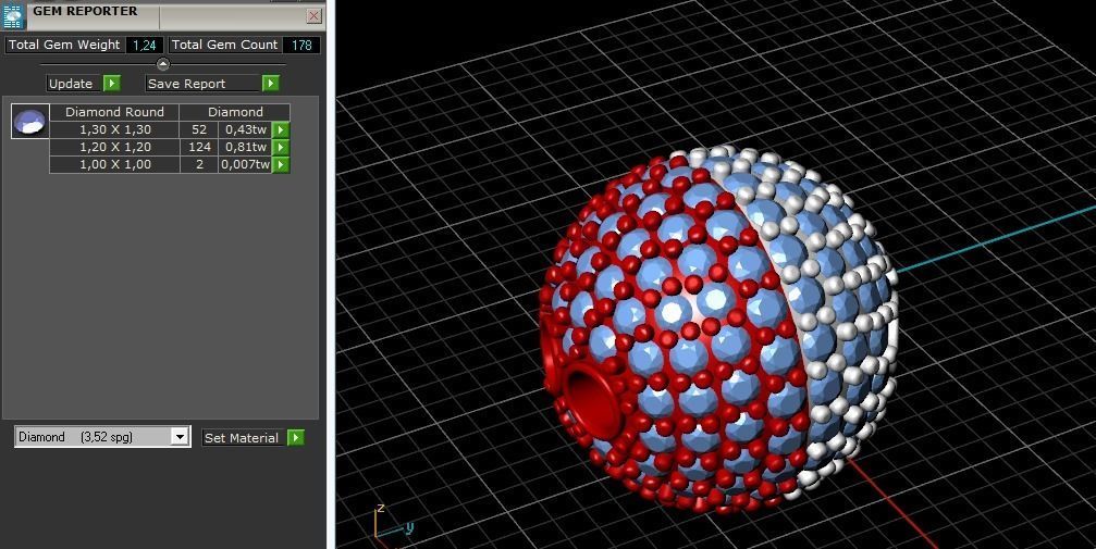 Pendant in the shape of a ball Model 2544 3D print model_8