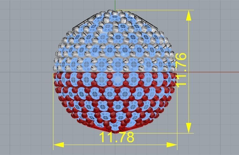 Pendant in the shape of a ball Model 2544 3D print model_6