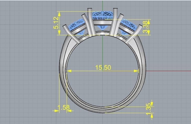 Ring Model 2542 3D print model_6