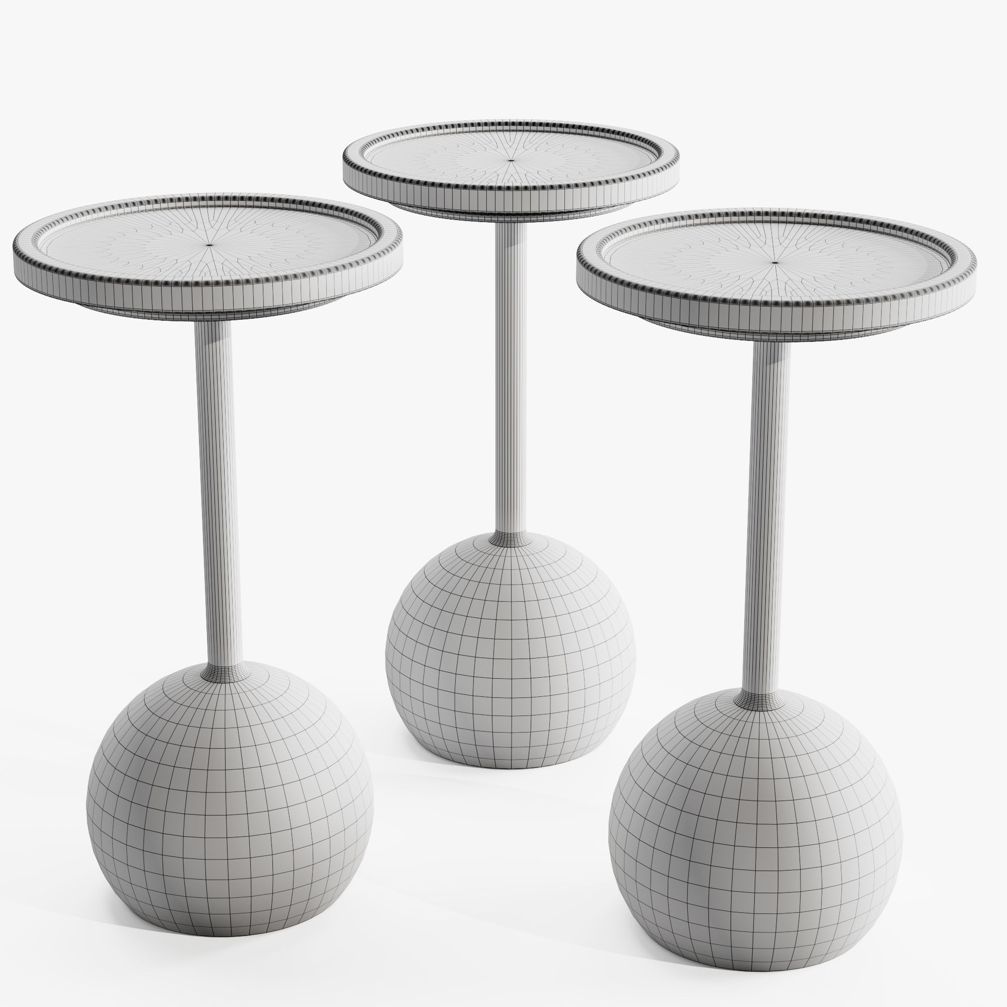 Four Hands Viola Accent Table 3D model_4