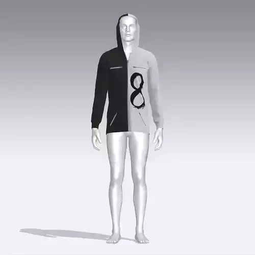 Hoodie mannequin wearing