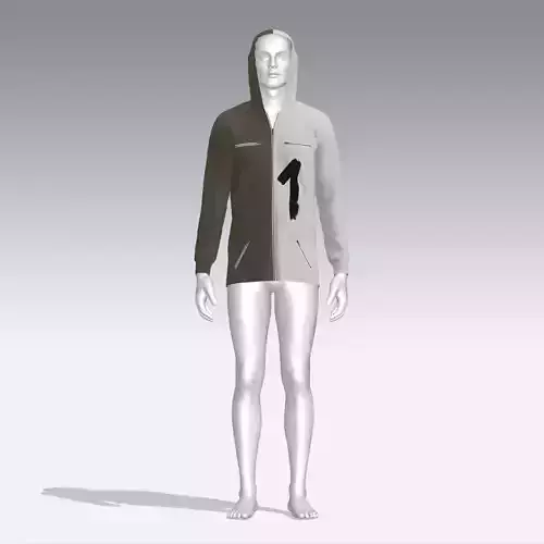 Hoodie mannequin wearing
