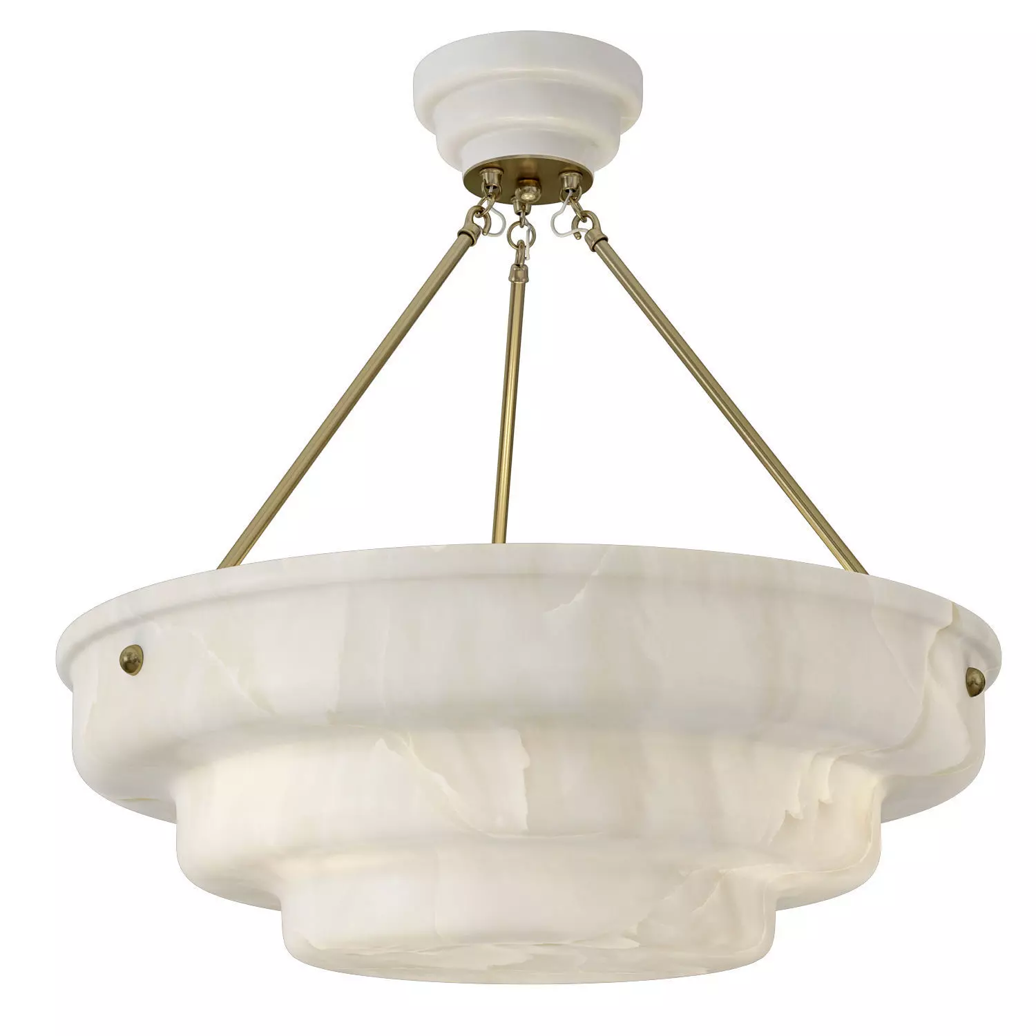 Chameleon home Alabaster Stepped Large Low-poly 3D model