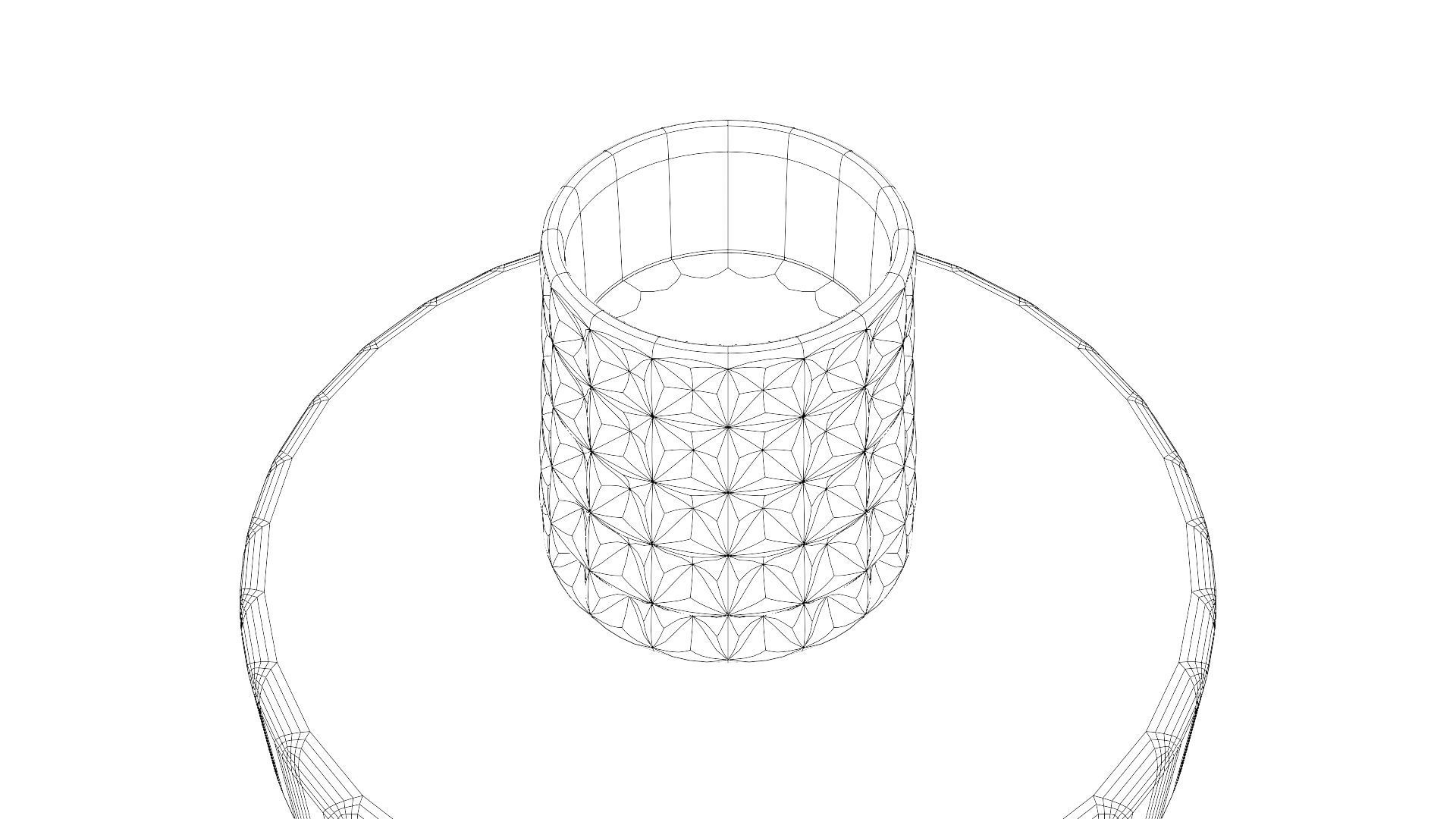 Whiskey glass  Low-poly 3D model_33