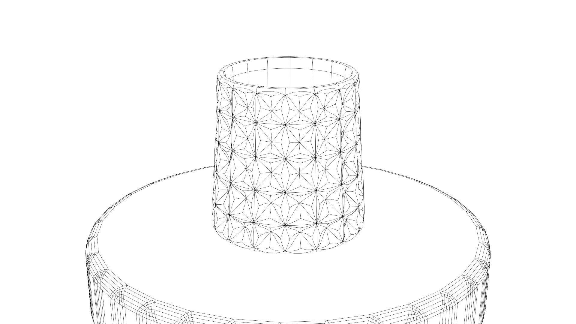 Whiskey glass  Low-poly 3D model_31