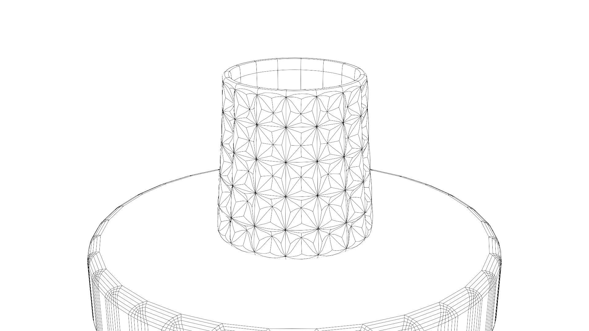 Whiskey glass  Low-poly 3D model_27