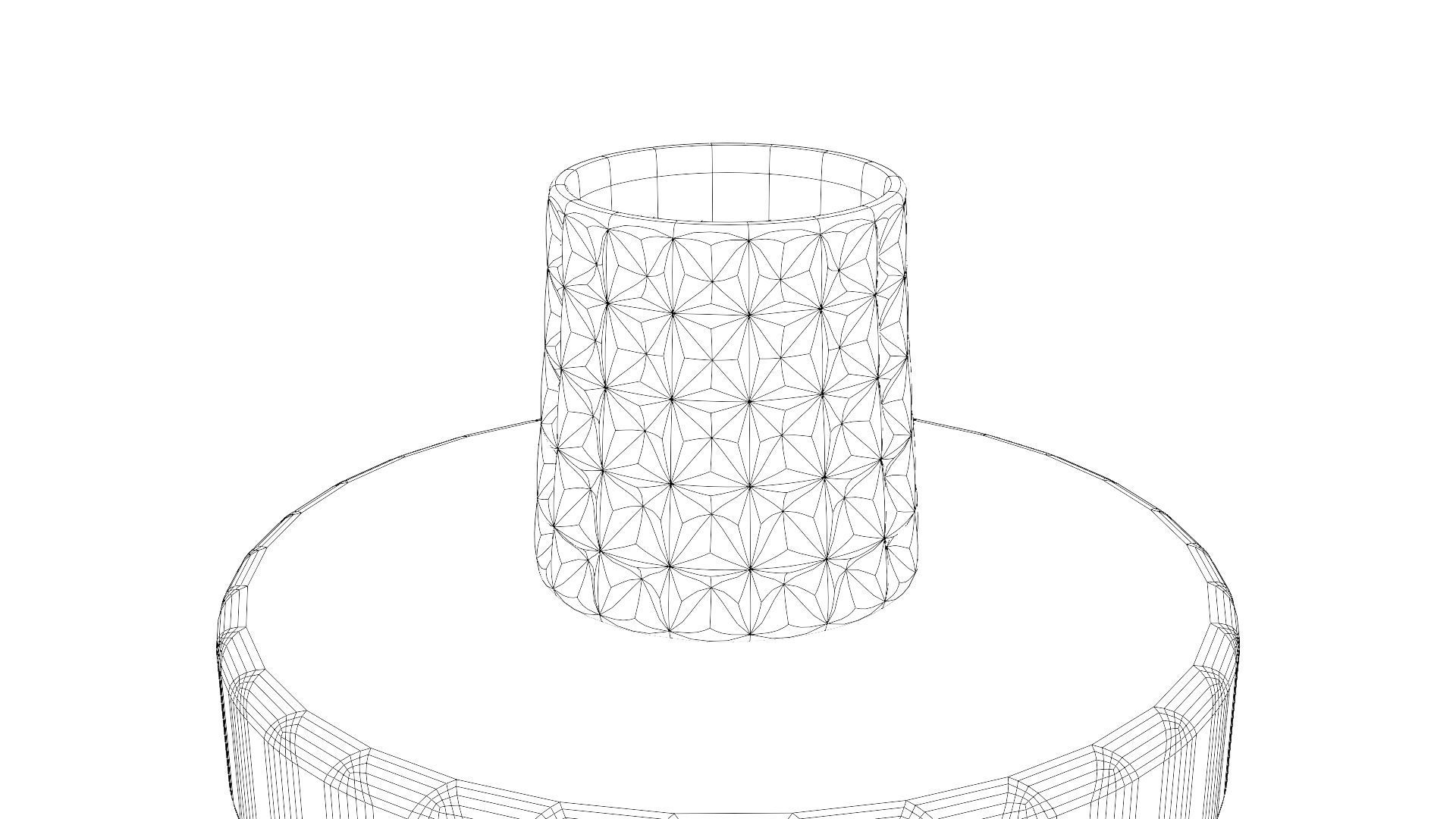 Whiskey glass  Low-poly 3D model_28