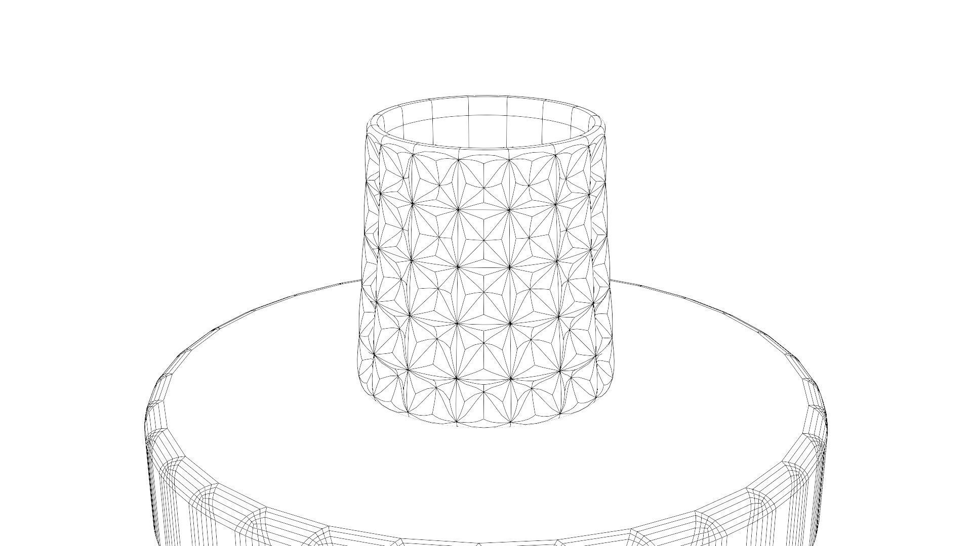 Whiskey glass  Low-poly 3D model_32