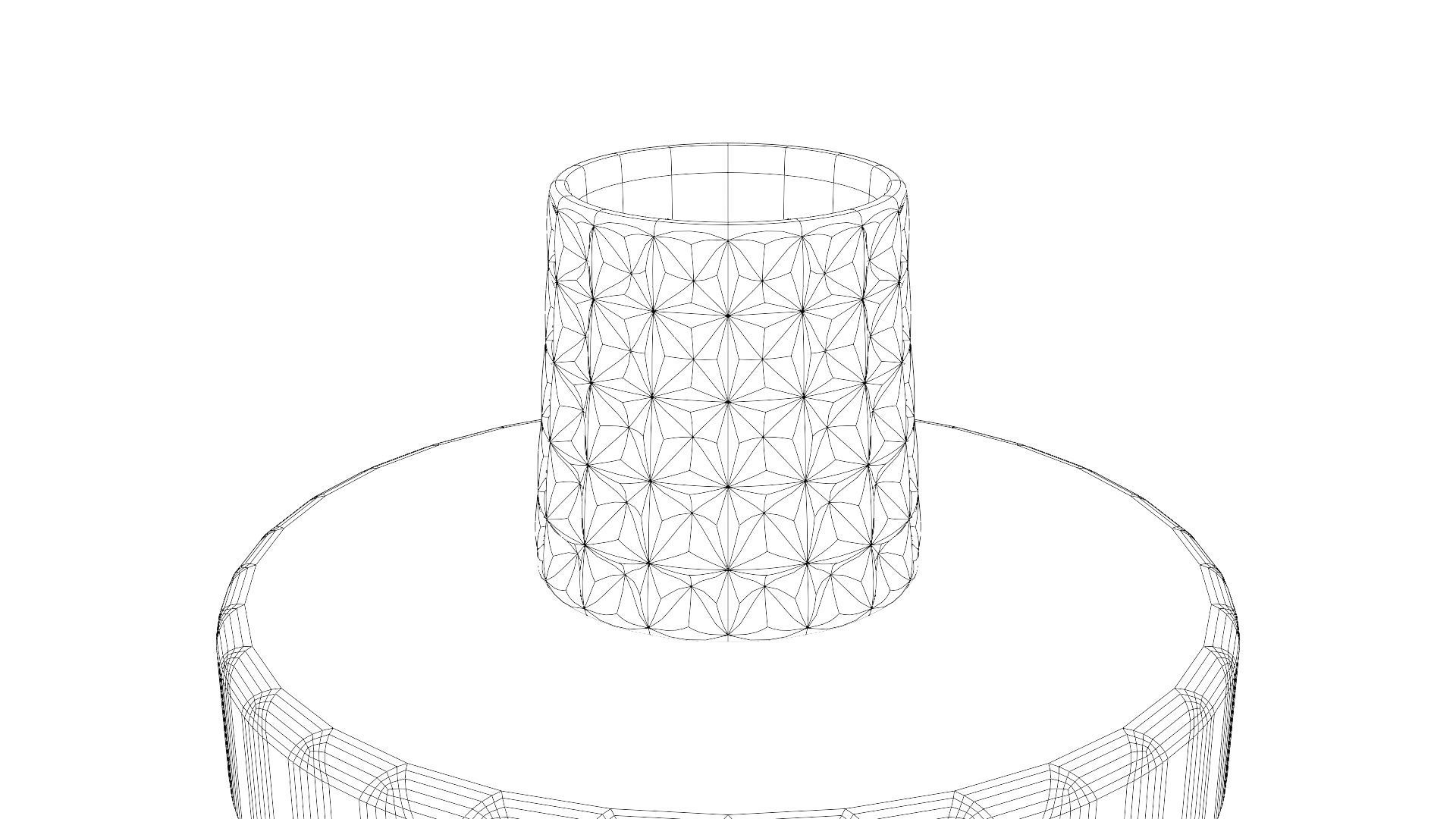 Whiskey glass  Low-poly 3D model_22