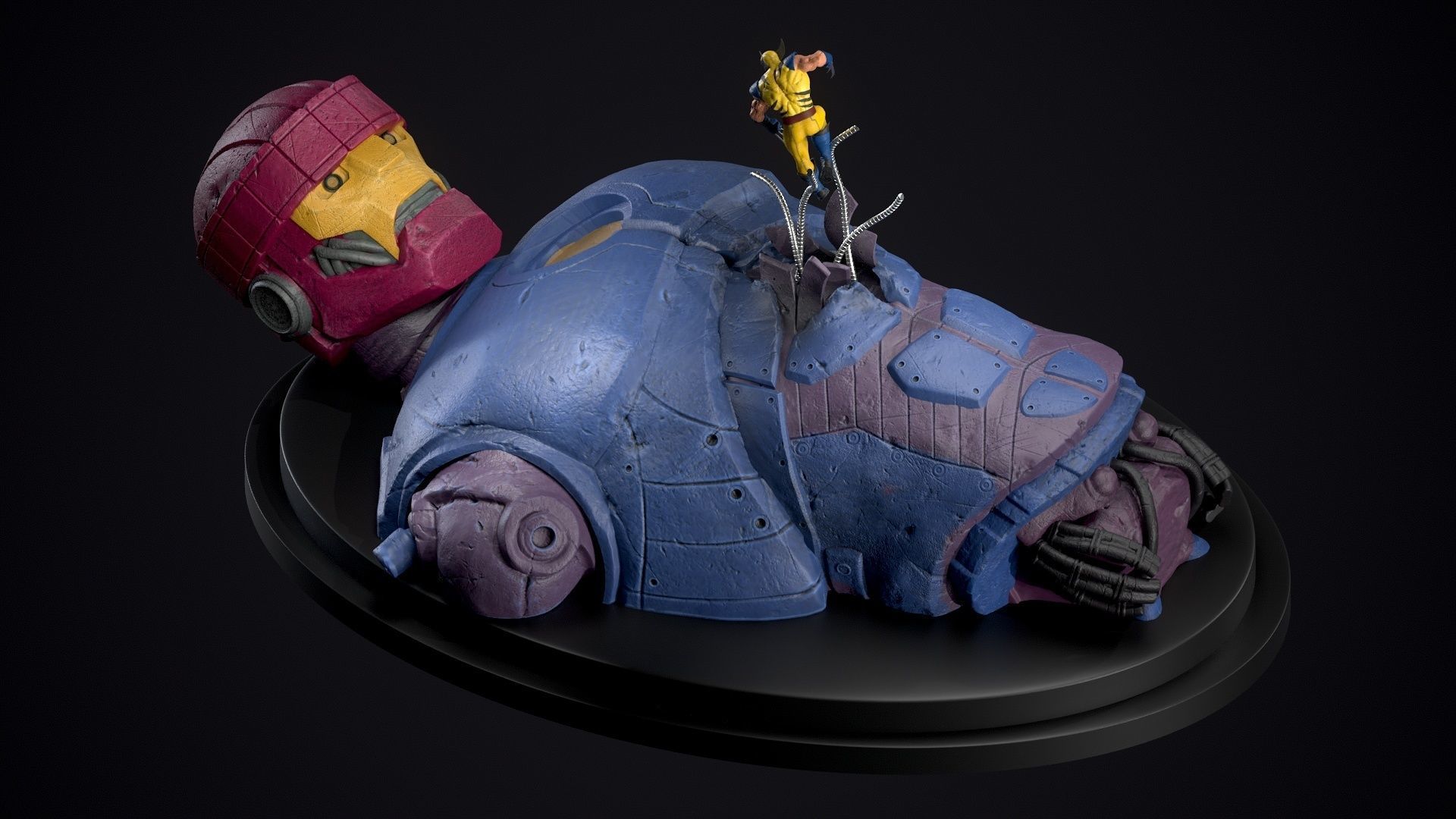 Centinel Wolverine not included 3D print model_3