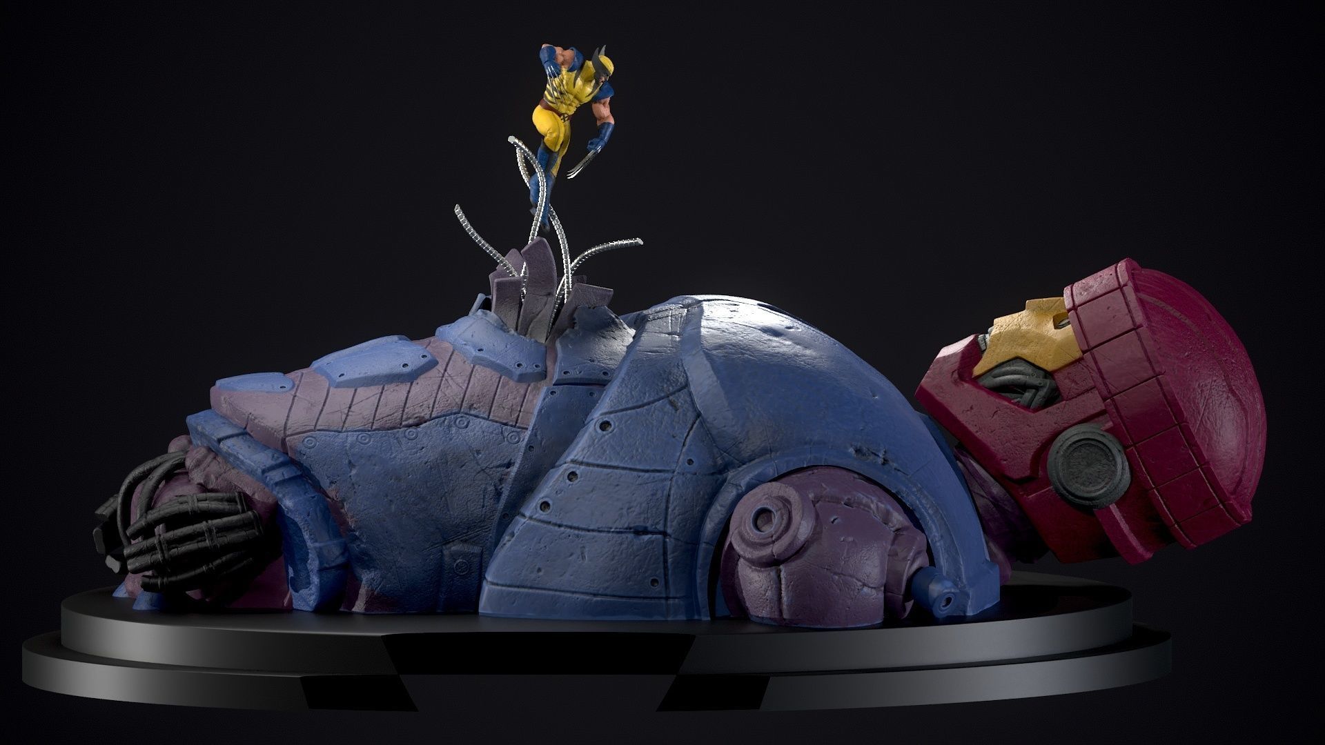 Centinel Wolverine not included 3D print model_4