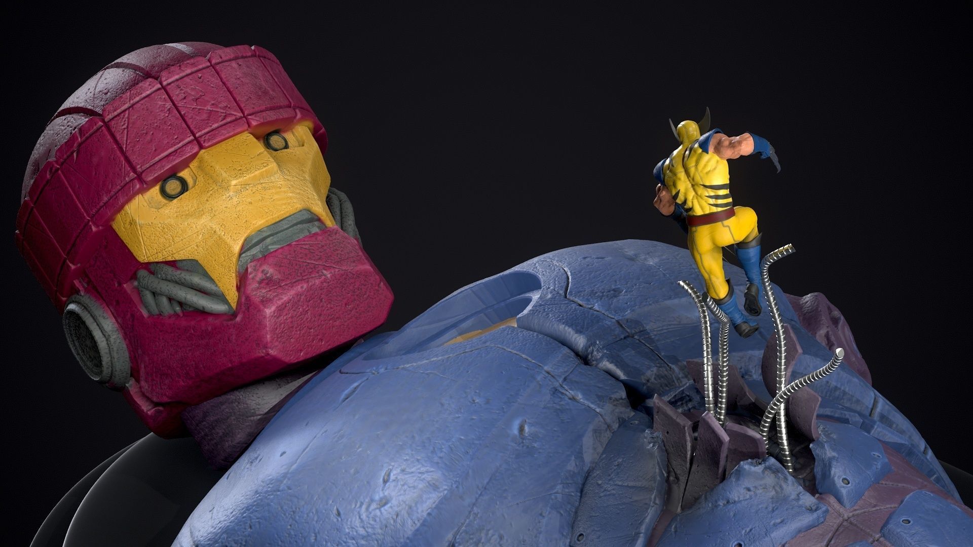 Centinel Wolverine not included 3D print model_5