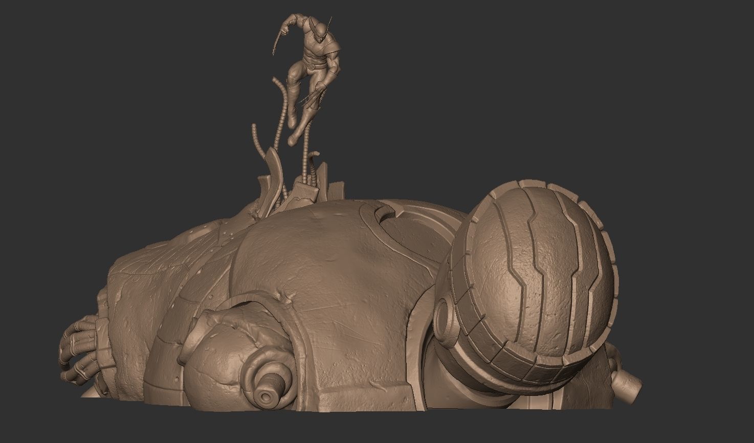 Centinel Wolverine not included 3D print model_1