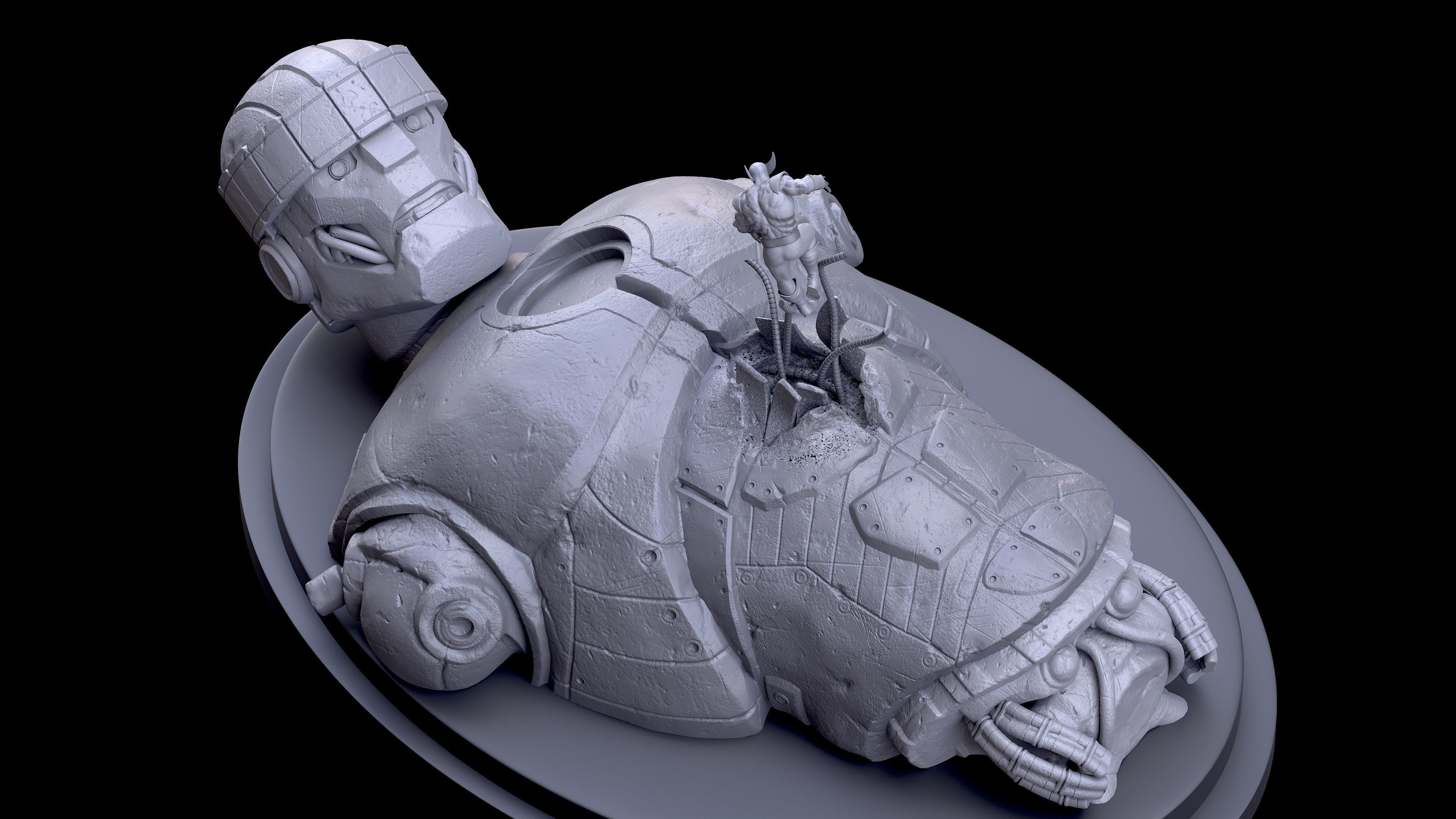 Centinel Wolverine not included 3D print model_6