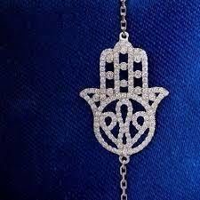 YD267 hamsa bracelet with diamonds 3D print model_3