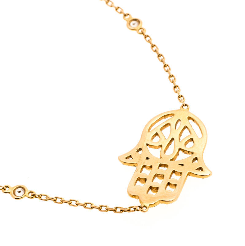 YD267 hamsa bracelet with diamonds 3D print model_2