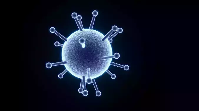 Flu Virus 3D model
