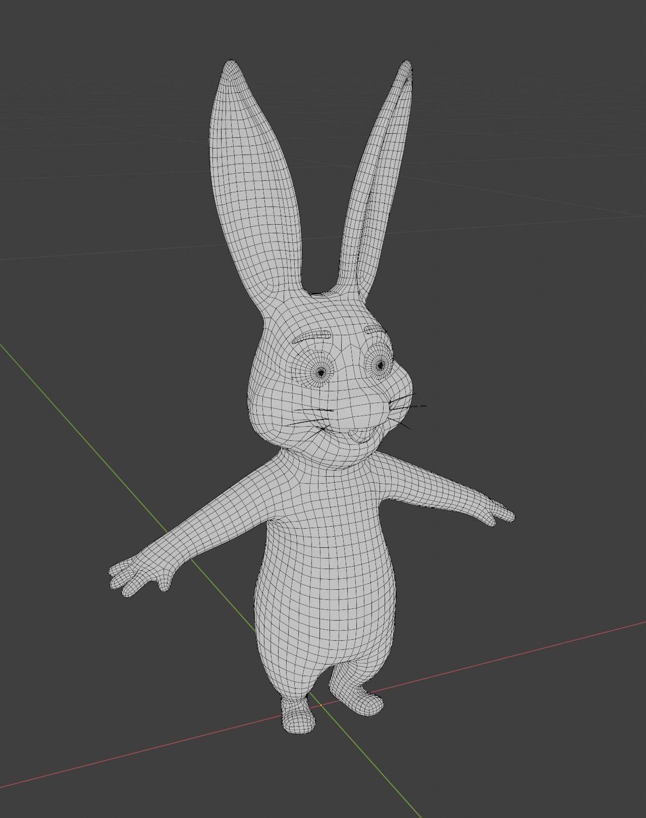 Cartoon Animated Rabbit with Props 3D Model Low-poly 3D model_26